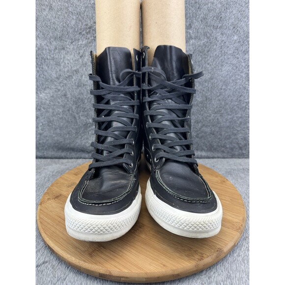 Converse All Star Shoes Mens Size 11 High Top Moc Toe Leather Boots 125649C - Picture 2 of 11